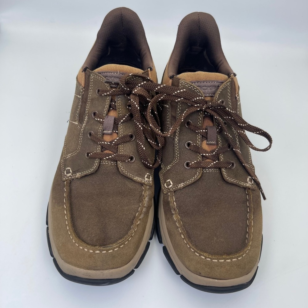 Rockport‎ truTECH Leather Lifestyle Sneakers Shoes Men's Size 11M Brown RMRONAN
